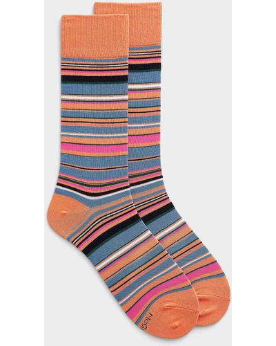 Mcgregor Summery Stripe Sock - Orange