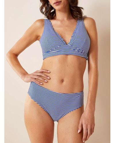 Sea Level Navy Stripe Bikini Bottom - Blue