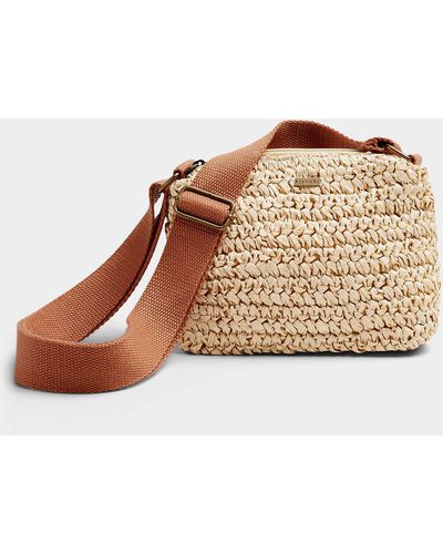 Rip Curl Small Braided Straw Bag - Brown