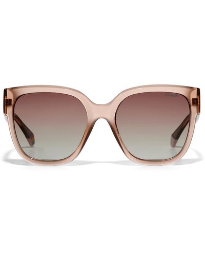 Polaroid Wayfarer Polarized Sunglasses - Brown