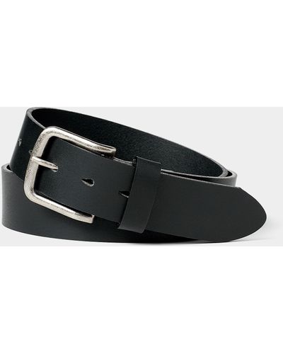 Le 31 Wide Genuine Leather Belt - Black