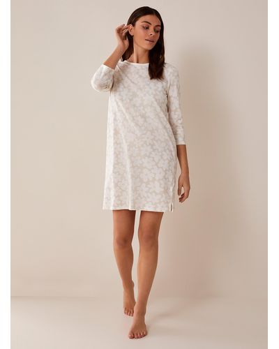 Miiyu Organic Cotton Mini Pattern Nightgown - Natural