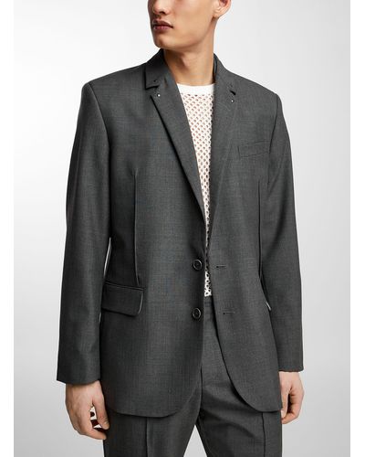 WOOD WOOD Hanni Studded Collar Jacket - Grey