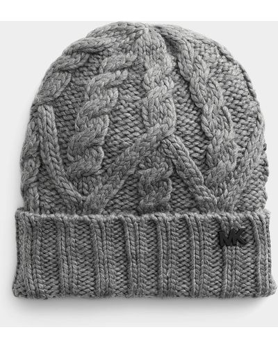 Michael Kors Chunky Cable Tuque - Gray