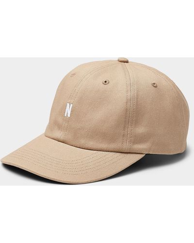 Norse Projects Embroidered Small Letter Twill Cap - Natural