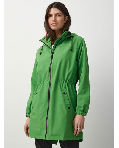 Fransa Removable Hood Cinched - Green