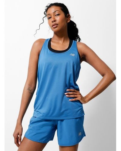 New Balance Breathable Jersey Casual Tank - Blue