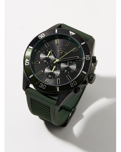 Lacoste Forest Green Tiebreaker Watch - Gray