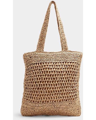 Le 31 Braided Straw Tote - Natural