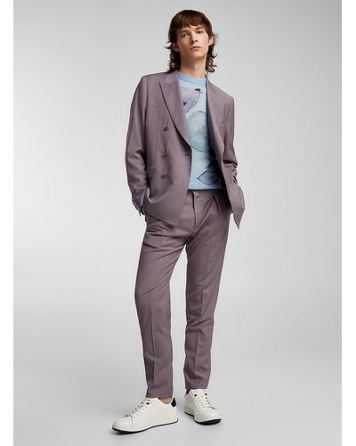 Paul Smith Colourful Chambray Pant - Purple