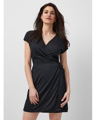 Columbia Chill River Silky Jersey Wrap Dress - Black