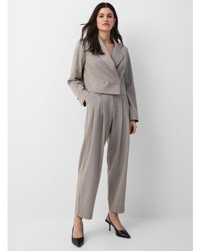 Soaked In Luxury Sibba Pleated Faux - Gray