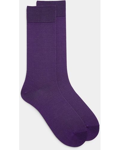 Le 31 Coloured Essential Socks - Purple