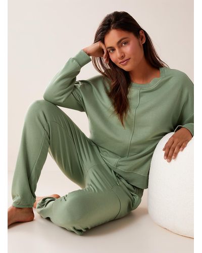 Miiyu Soft Modal Lounge Sweatshirt - Green