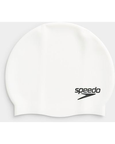 Speedo Solid Silicone Swim Cap - Natural