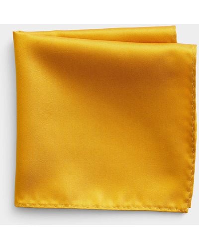 Le 31 Satiny Pocket Square - Yellow