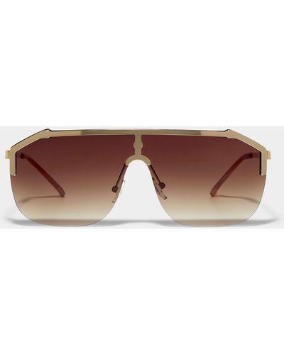 Le 31 Dexter Aviator Sunglasses - Brown