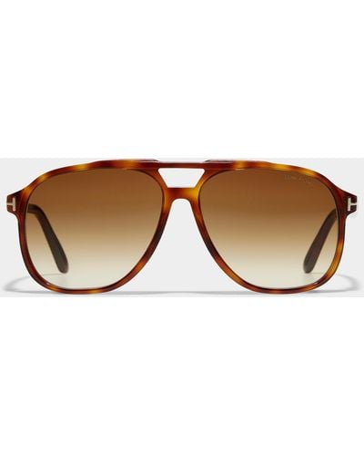 Tom Ford Raoul Aviator Sunglasses - Brown