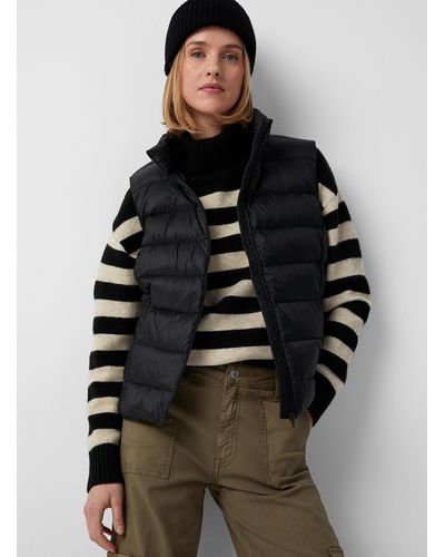 Contemporaine Packable Quilted Sleeveless Jacket - Grey