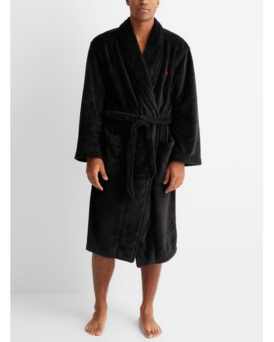Ralph lauren fleece dressing gown Clearance