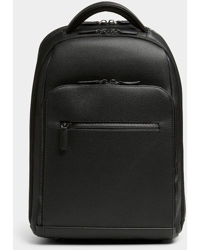 Le 31 Pebbled Leather Backpack - Black