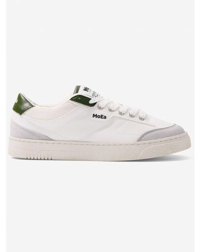Moea Cactus Green Accent Gen 3 Vegan Sneakers Unisex - White