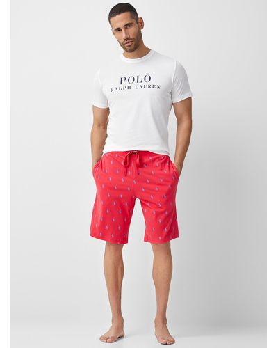 Polo Ralph Lauren Patterned Lounge Bermudas - Red