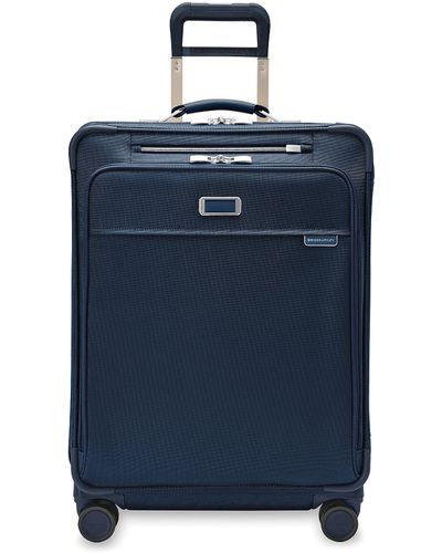 Briggs & Riley 26'' Medium Expandable Suitcase With Swivel Wheels Baseline Collection - Blue