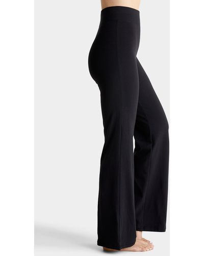 Hue Pontease Geo Cropped Flare leggings in Black