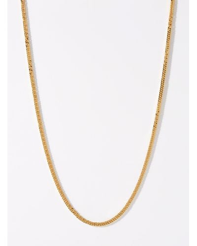 Le 31 Fine Minimalist Golden Chain - White