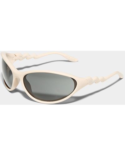 Komono The Glitch Sports Sunglasses - White