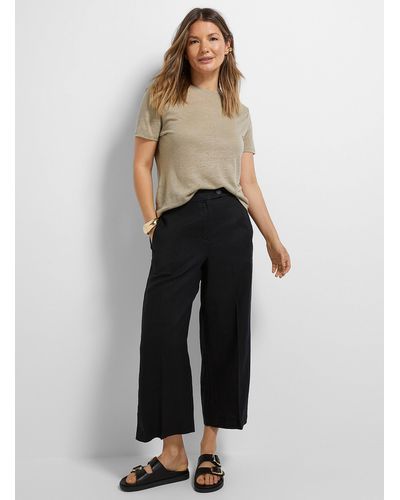 Benetton Pure Line Cropped Wide - Black