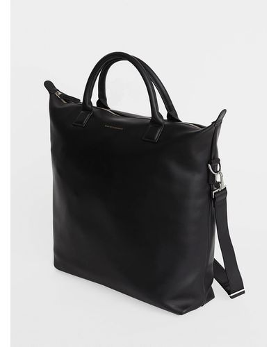 WANT Les Essentiels O'hare Leather Tote Bag - Black