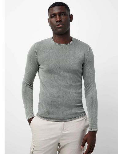 Only & Sons Faded Knit Sweater - Gray