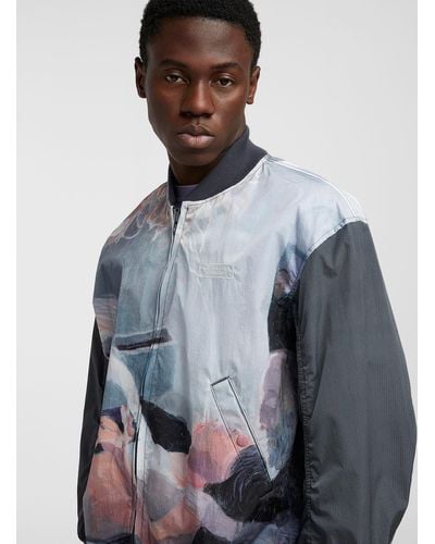 Undercover Artistic Print Fabric Jacket - Blue