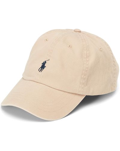 Polo Ralph Lauren Cotton Chino Baseball Cap - Natural