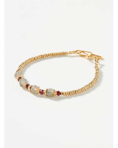 Tityaravy Sriphala Beads Bracelet - White