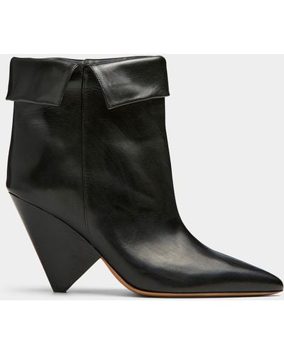 Isabel Marant Lulya Cuffed Leather Boots Women - Black