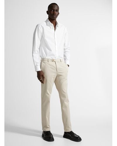 Sand Stretch Pant Straight Fit - White