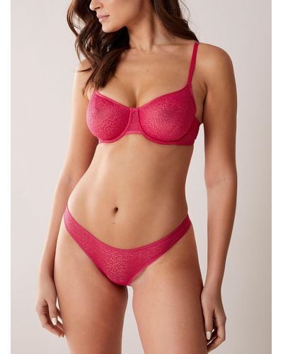 DKNY Delicate Lace Thong - Pink