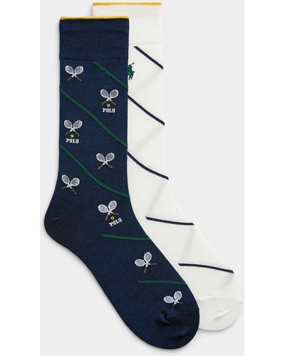 Polo Ralph Lauren Americana Striped Socks 2 - Blue