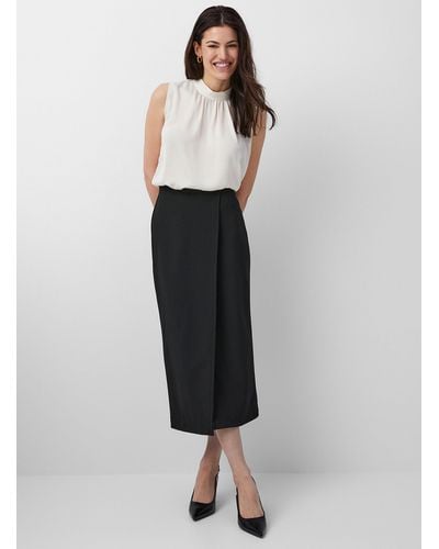 Soaked In Luxury Bea Crossover Maxi Skirt - White