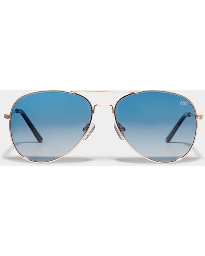 Matt & Nat Sadie Aviator Sunglasses - Blue