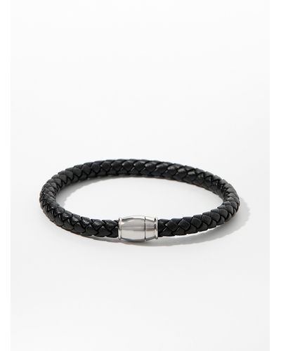 Le 31 Braided Leather Bracelet - Black