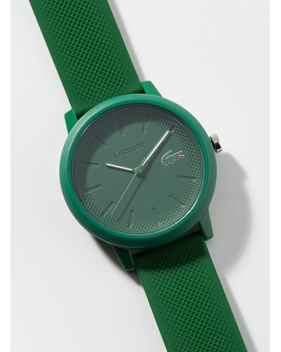 Lacoste Solid Silicone Band Watch - Green