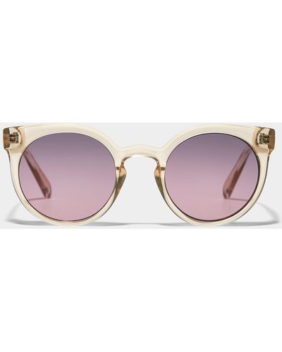 Komono Lulu Round Sunglasses - Pink