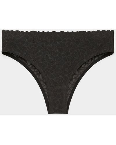 Sloggi Zero Feel Lace Brazilian Panty - Black