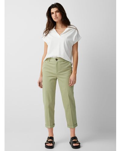 Natural Contemporaine Pants, Slacks and Chinos for Women | Lyst