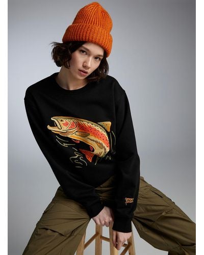 Hooké Rainbow Trout Sweatshirt - Black
