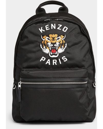 KENZO Embroidered Tiger Backpack - Black